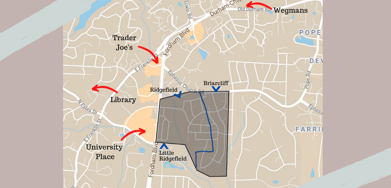 Map of Colony Woods